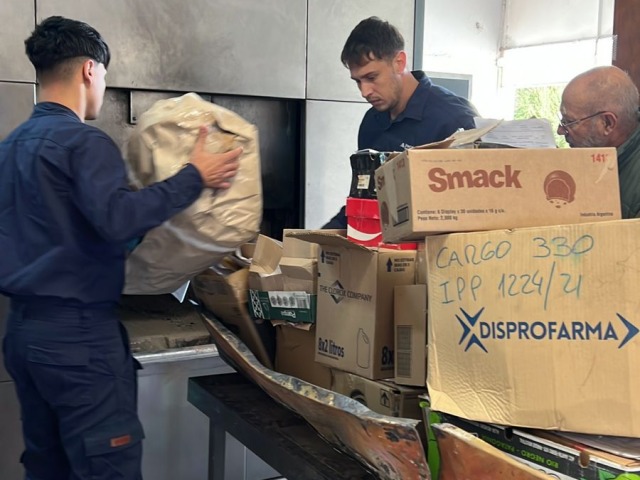 Se realiz� otra quema de droga en Olavarr�a